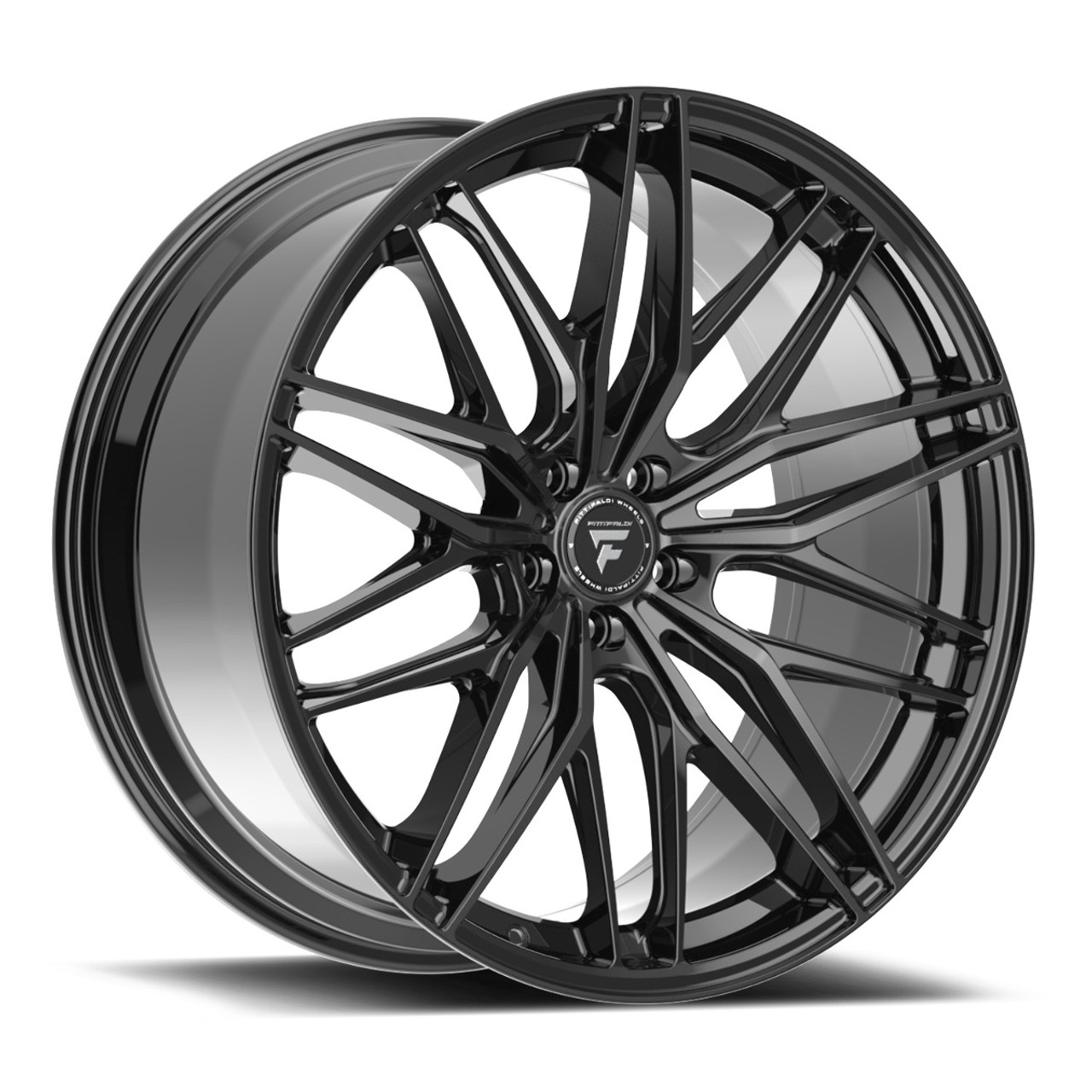 22" Fittipaldi Street FS372B 22x9 5x4.5 35mm Wheel Gloss Black Rim