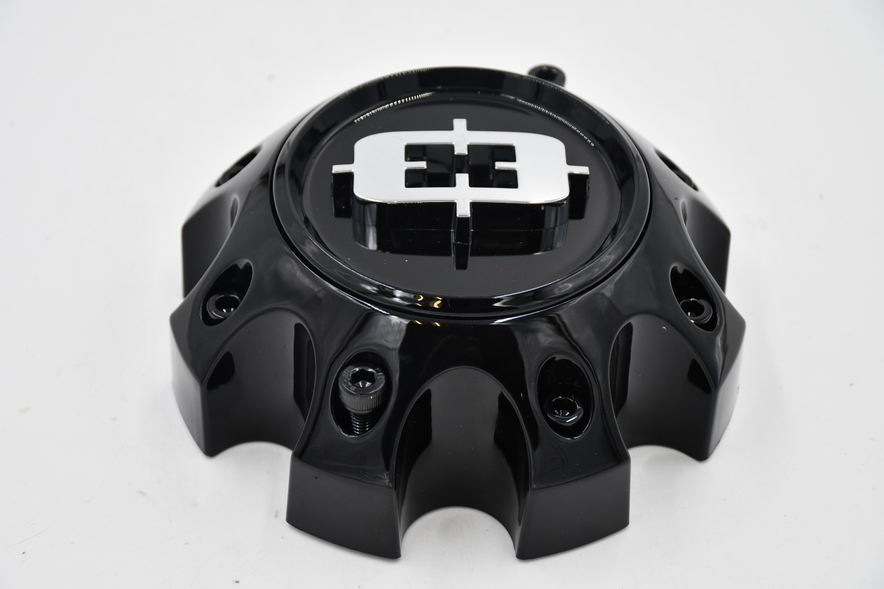 Vision Wheel 360 361 362 363 Gloss Black Center Cap C360GB-8V Hub Cap 6.75" 8 Lug