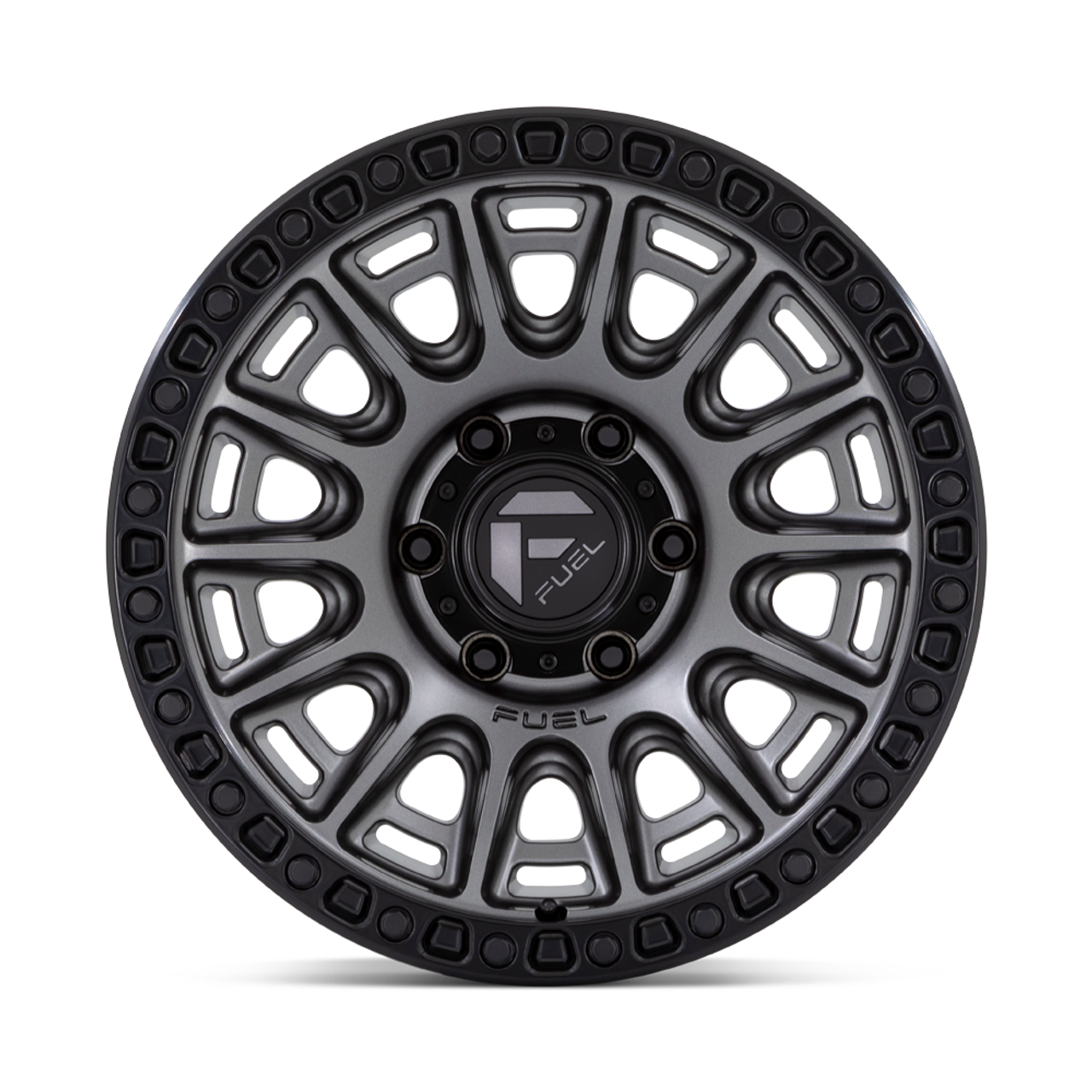 17" Fuel D835 Cycle 17x8.5 6x4.5 34mm Wheel Matte Gunmetal Black Ring Rim