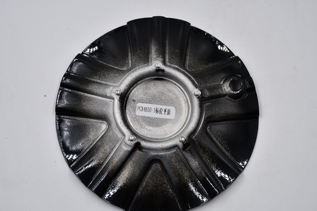 Von Max Machined/Gloss Black Wheel Center Cap Hub Cap (NL)PCA4630-3 6.25" No screw, wrench or logo insert
