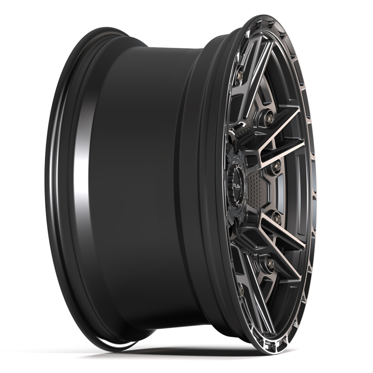 20" 4PLAY 4PS01 Satin Black 20x9 6x5.5 6x135 -6mm For Chey GMC Ram Ford Rim Rim
