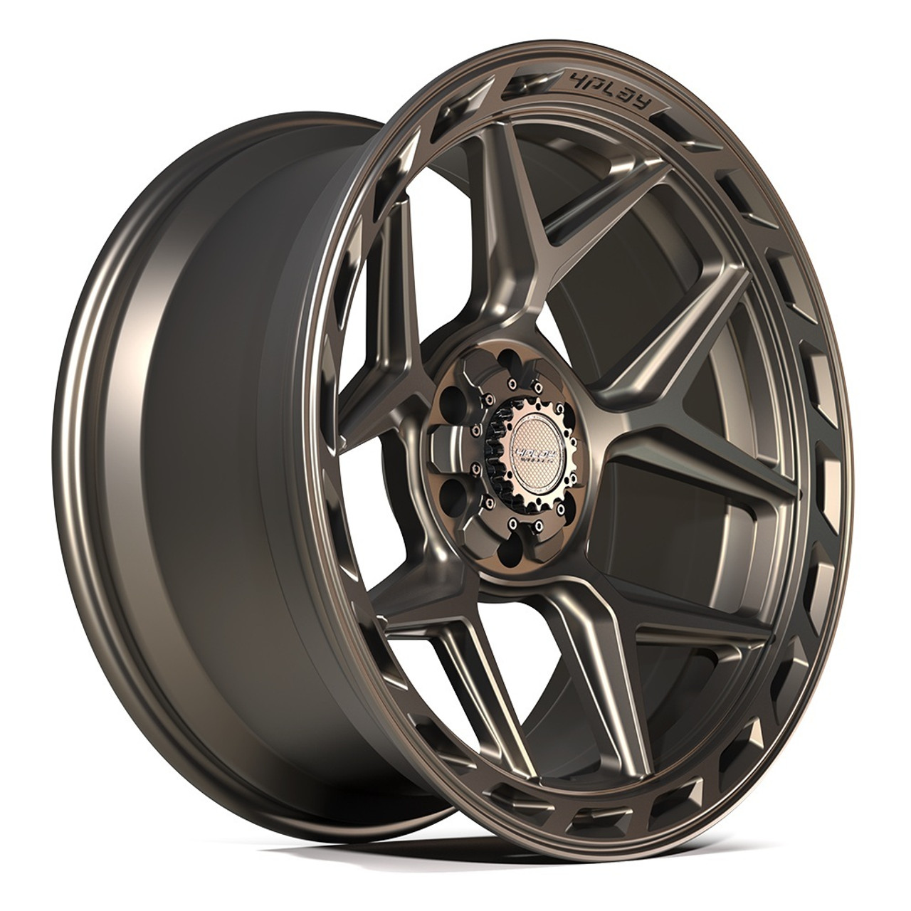 20" 4PLAY 4P55 Bronze 20x10 6x5.5 6x135 -18mm For Chevy GMC Ram Ford Cadillac Rim