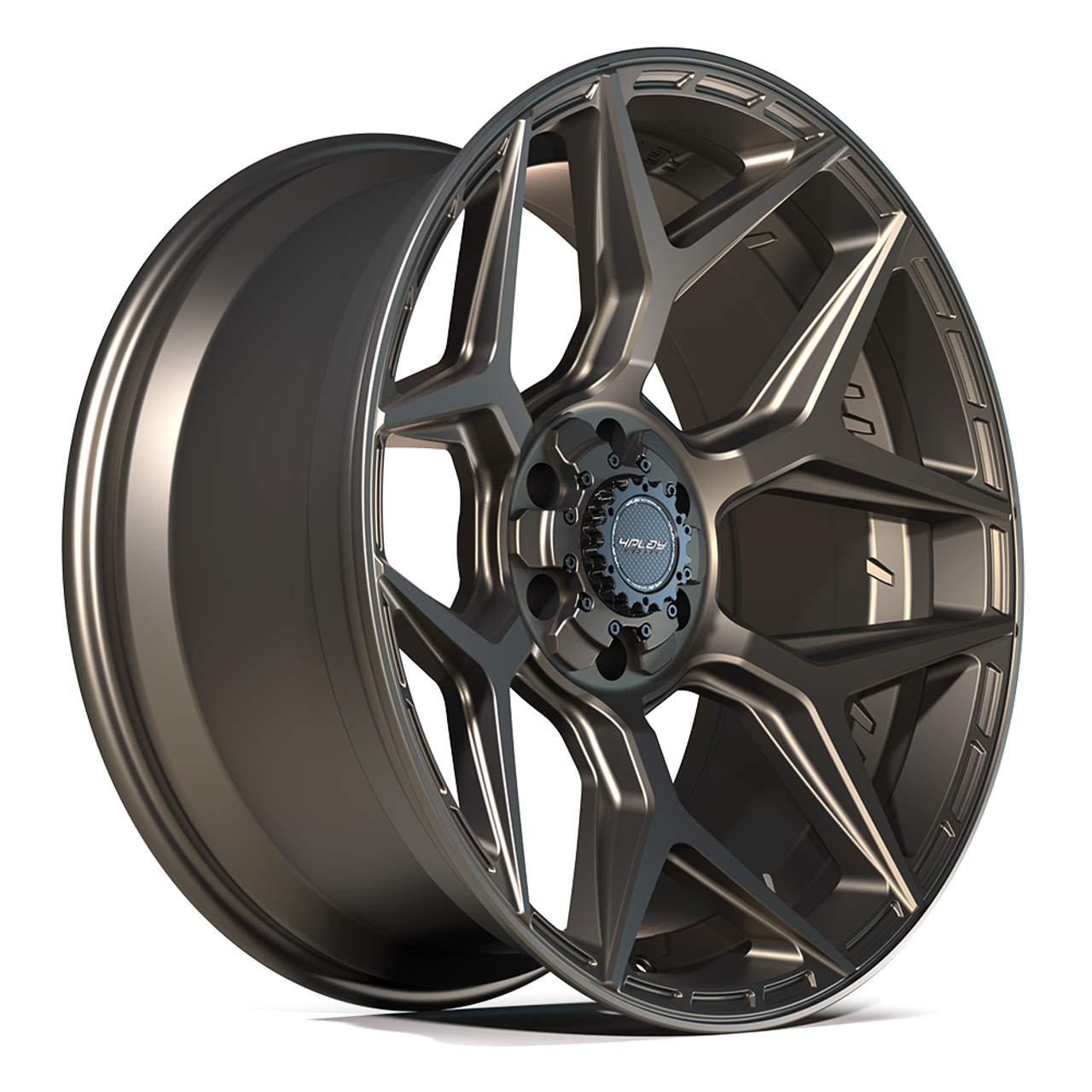 22" 4PLAY 4P06 22x10 6x5.5 6x135 -18mm Wheel Bronze For Chevy GMC Ford Lincoln