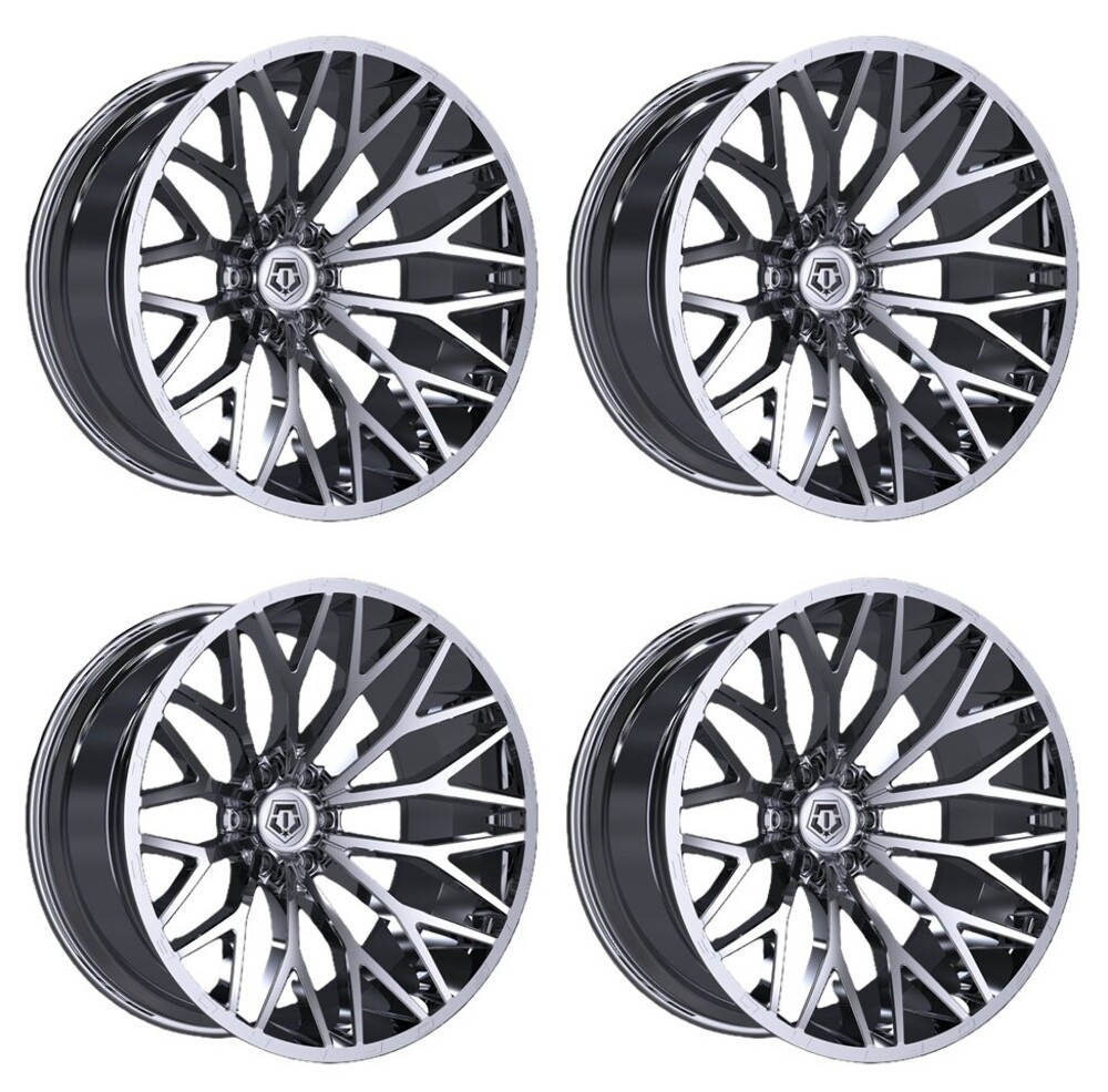 TIS 566C Wheels 20 Inch 6x135 Chrome Plated A2i Wheel and Tire