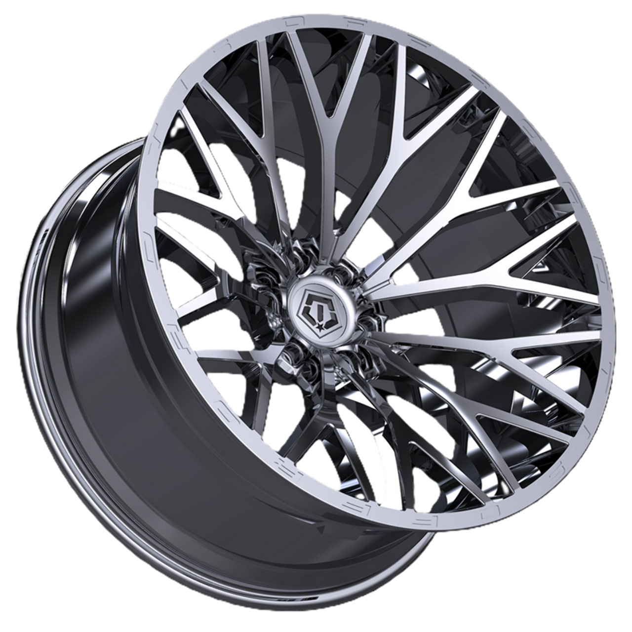 26" TIS 566C Chrome 26x12 Wheel 6x135 Rim -44mm For Ford Lincoln