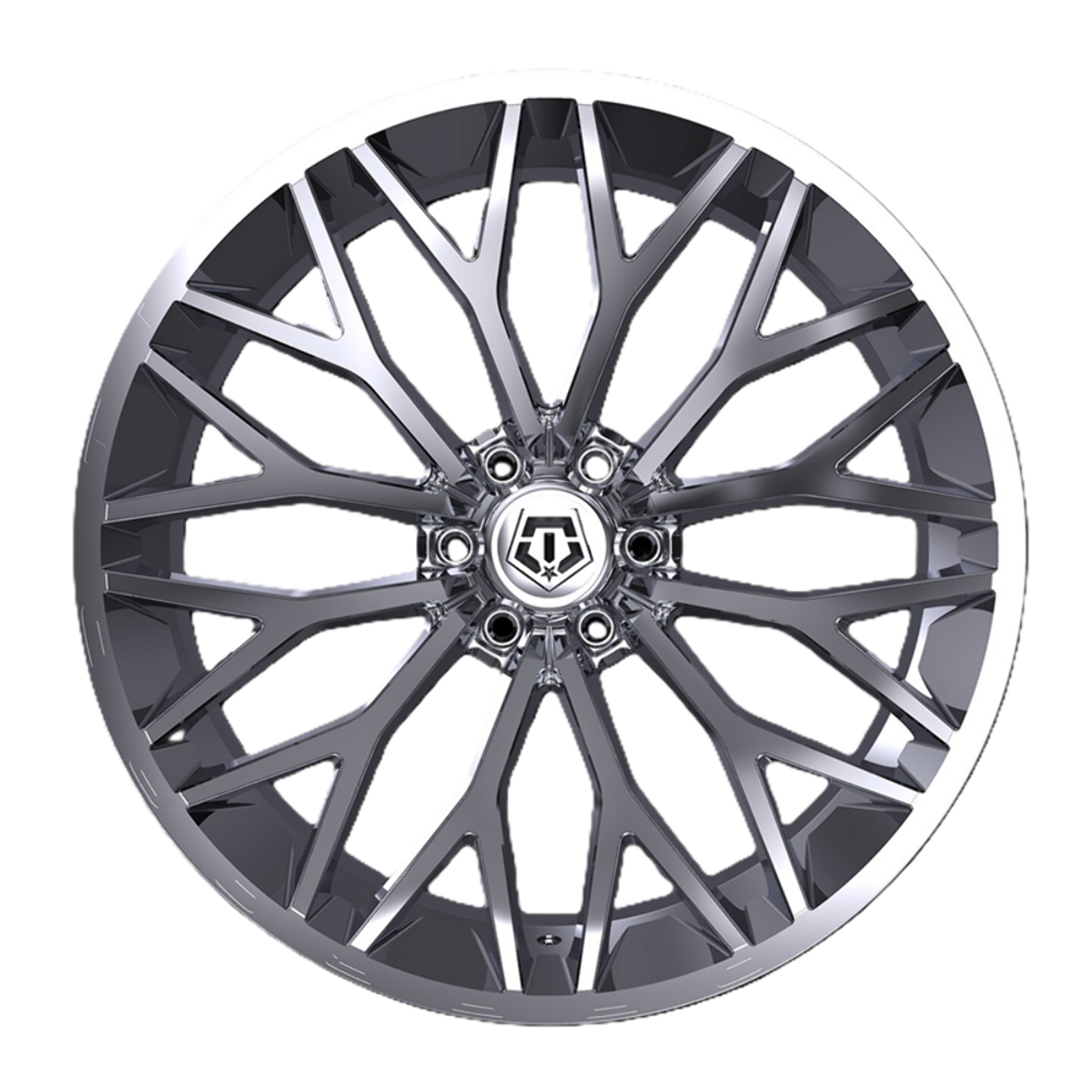 26" TIS 566C Chrome 26x12 Wheel 6x135 Rim -44mm For Ford Lincoln