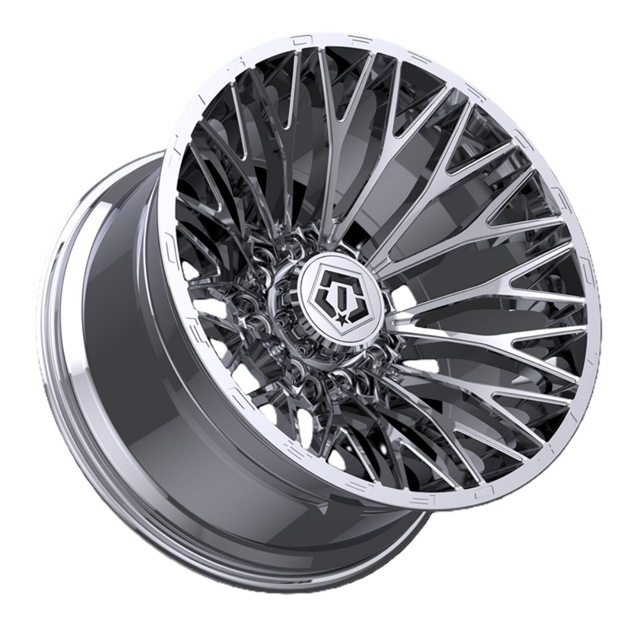 20" TIS 566C Chrome 20x12 Wheel 8x6.5 Rim -44mm For Ford Chevy Dodge GMC