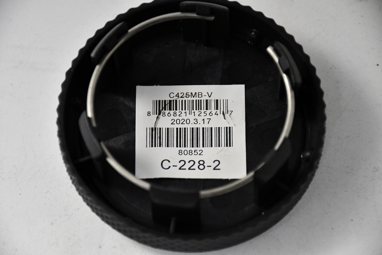 Vision Matte Black Push Thru Center Cap Hub Cap C-228-2