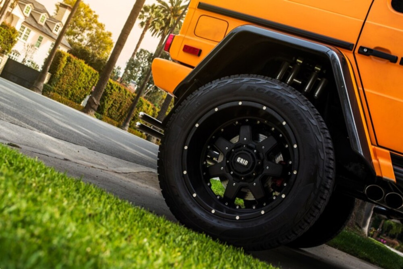 20" Grid Offroad GD01 Matte Black 20x9 Wheel 5x5 5x5.5 0mm Rim