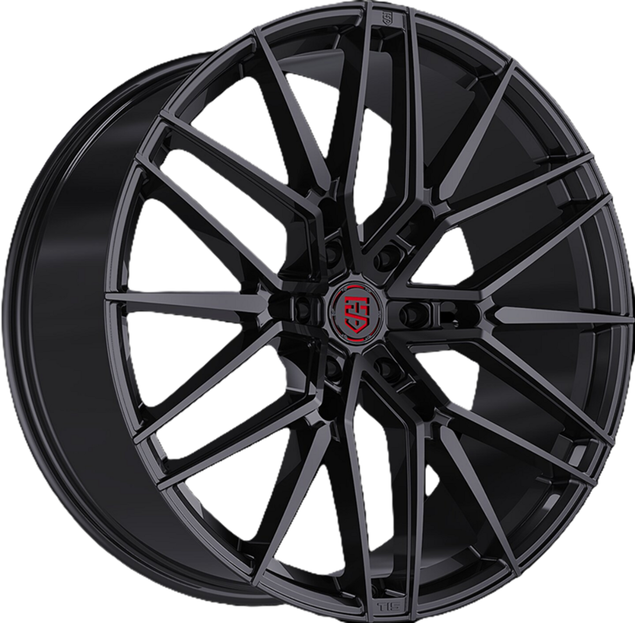 Set 4 22" TIS Motorsports 506B Gloss Black 22x10 Wheel 6x135 Rim 24mm For Ford
