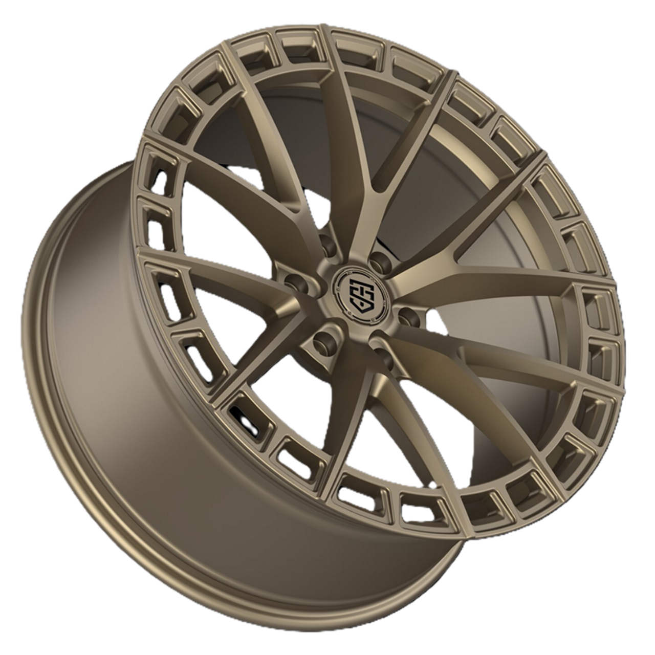 22" TIS Motorsports 504BZ Bright Satin Bronze 22x10 Wheel 6x135 +24mm Rim