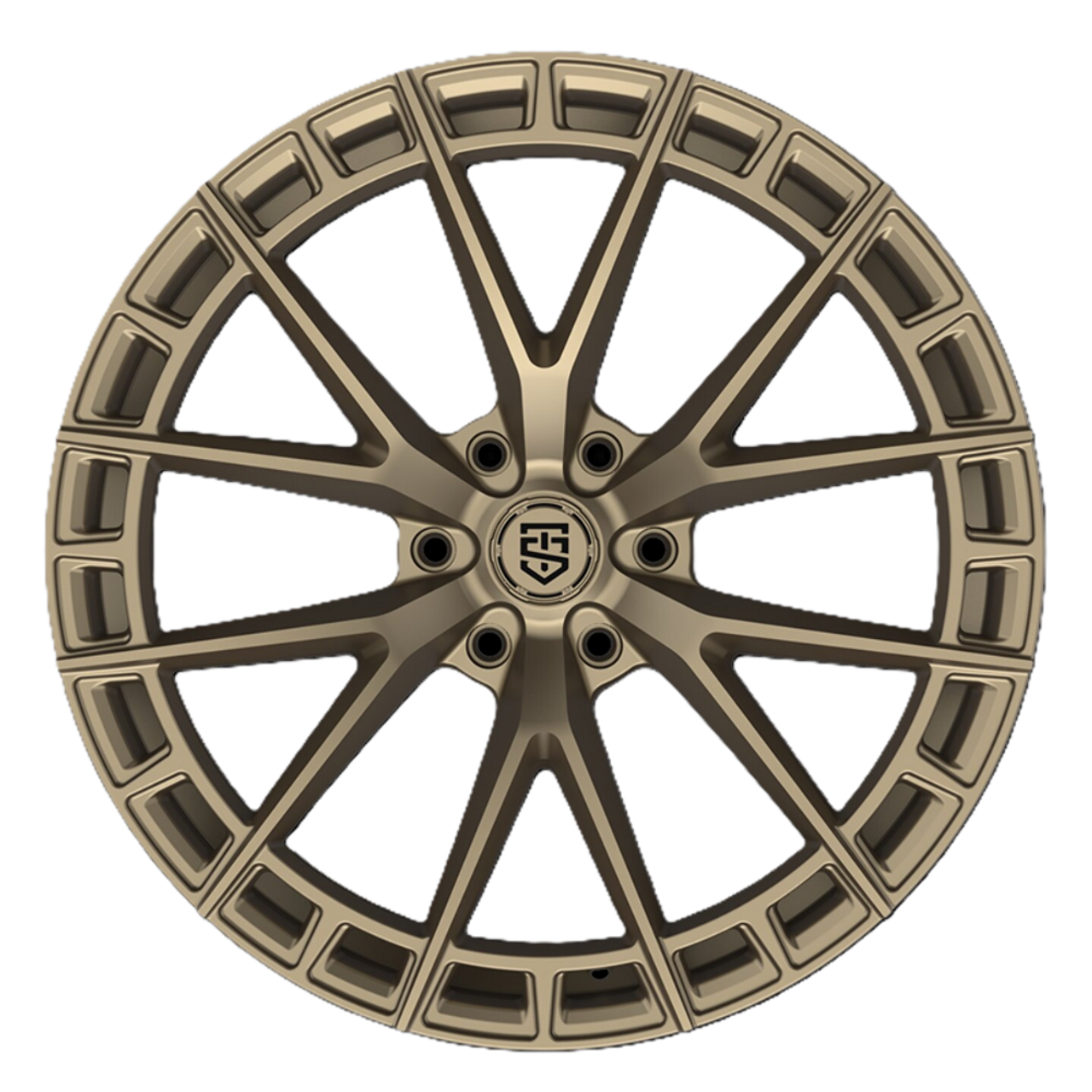 22" TIS Motorsports 504BZ Bright Satin Bronze 22x10 Wheel 6x135 +24mm Rim