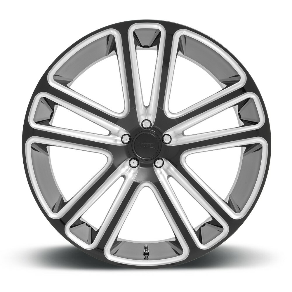 DUB 1PC S255 Flex 22x9.5 6x135 Gloss Black Milled Wheel 22" 30mm Rim