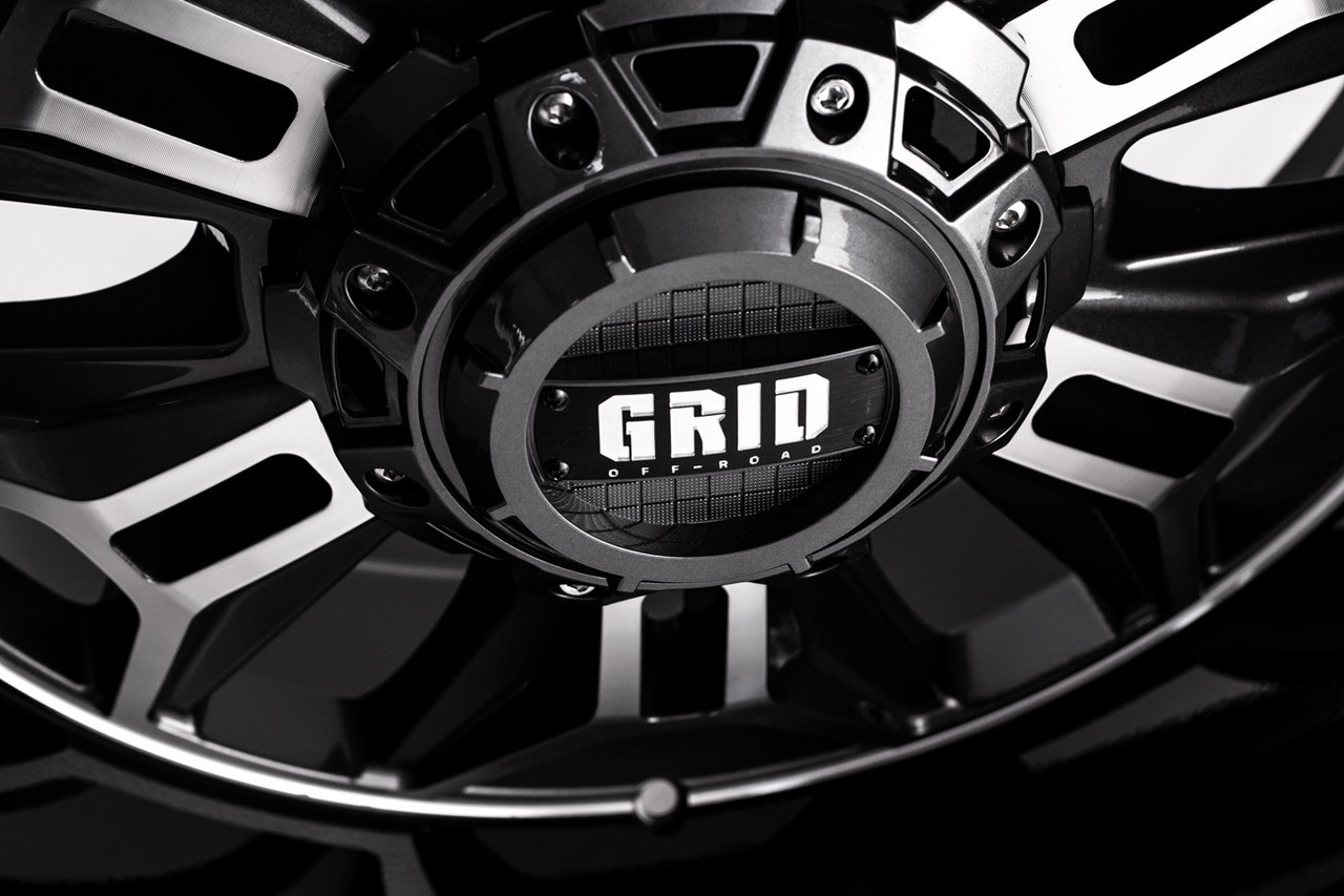 Set 4 17" Grid Offroad GD11 17x9 5x4.5 5x5 15mm Wheels DDT Gloss Black Lip Rims