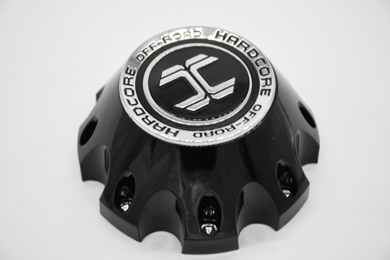 Hardcore Gloss Black Wheel Center Cap Hub Cap C-481-1-B 6.5"