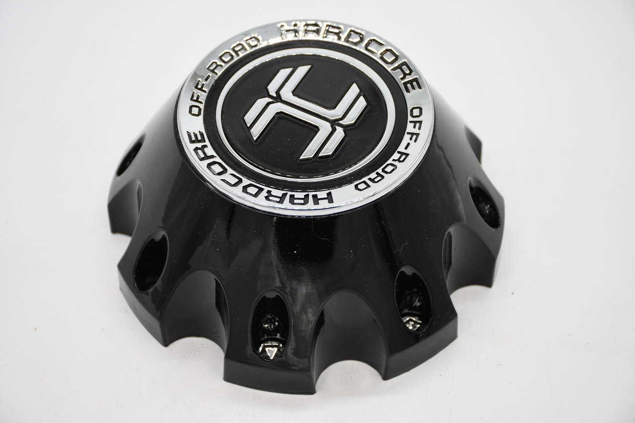 Hardcore Gloss Black Wheel Center Cap Hub Cap C-481-1-B 6.5"