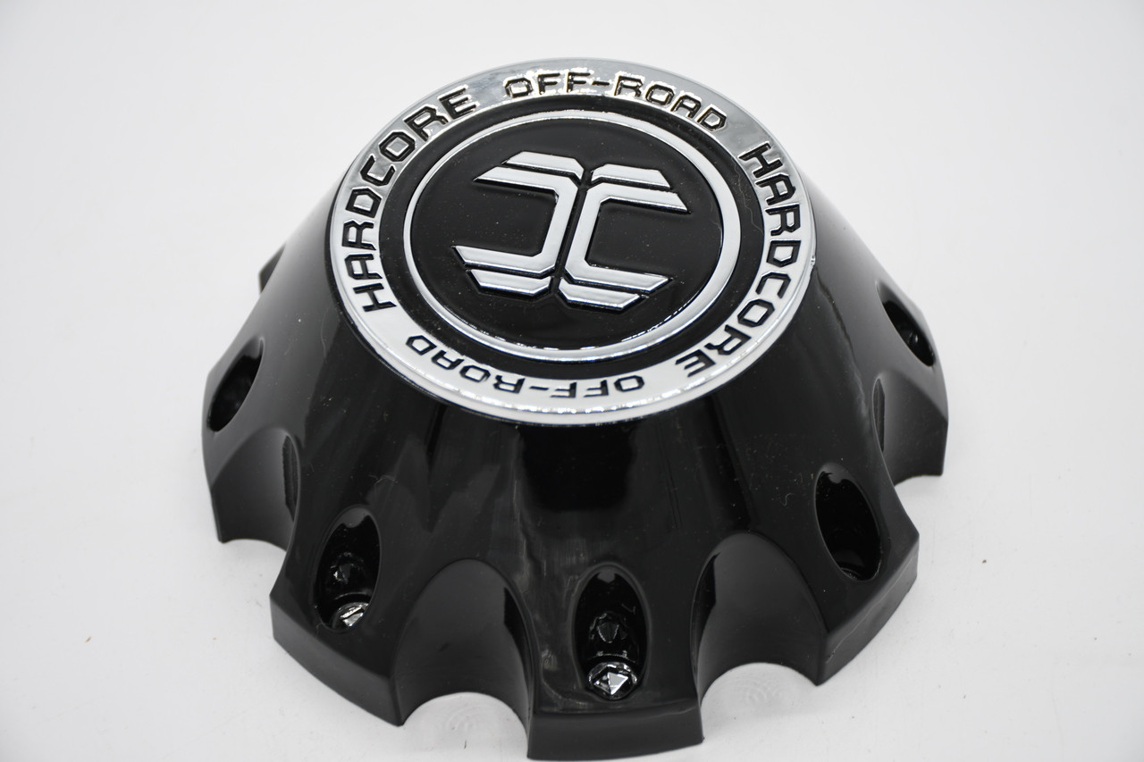 Hardcore Gloss Black Wheel Center Cap Hub Cap C-481-1-B 6.5"