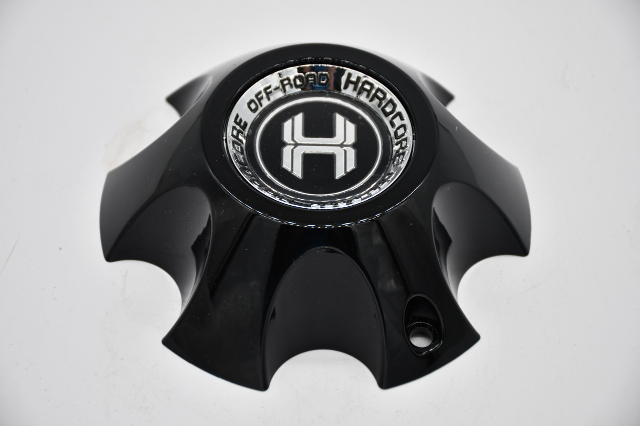 Hardcore Offroad Gloss Black Wheel Center Cap Hub Cap C972L135S-B 5.25"