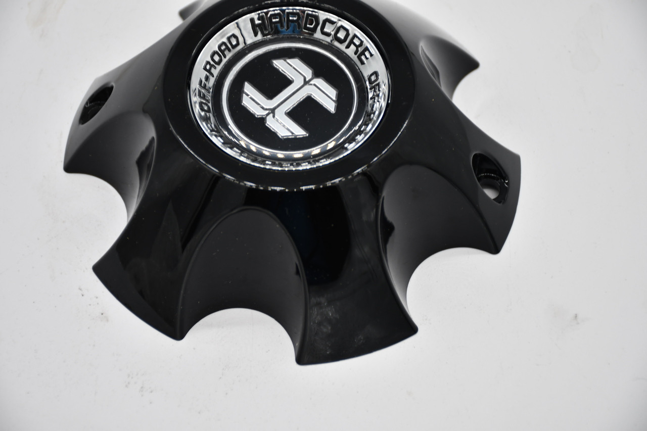 Hardcore Offroad Gloss Black Wheel Center Cap Hub Cap C972L135S-B 5.25"