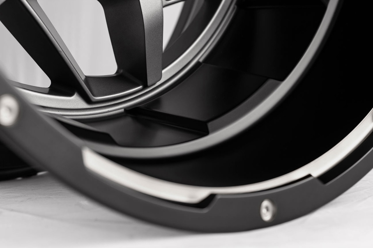 Set 4 20" Grid Offroad GD14 20x9 6x135 6x5.5 0mm Matte Anthracite Black Lip Rims