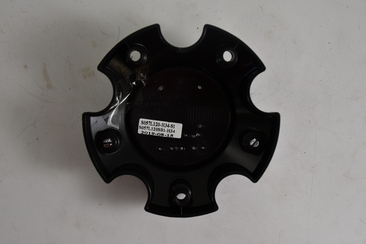 XD Series Black Matte/w Chrome logo Center Cap Hub Cap S057L120-H34-S1 4.750"