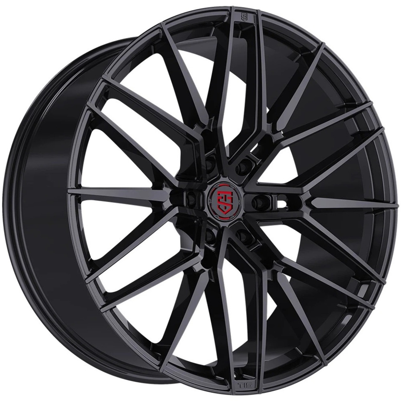 24" TIS Motorsports 506B 24x10 6x5.5 24mm Gloss Black For Chevy GMC Ram Cadillac