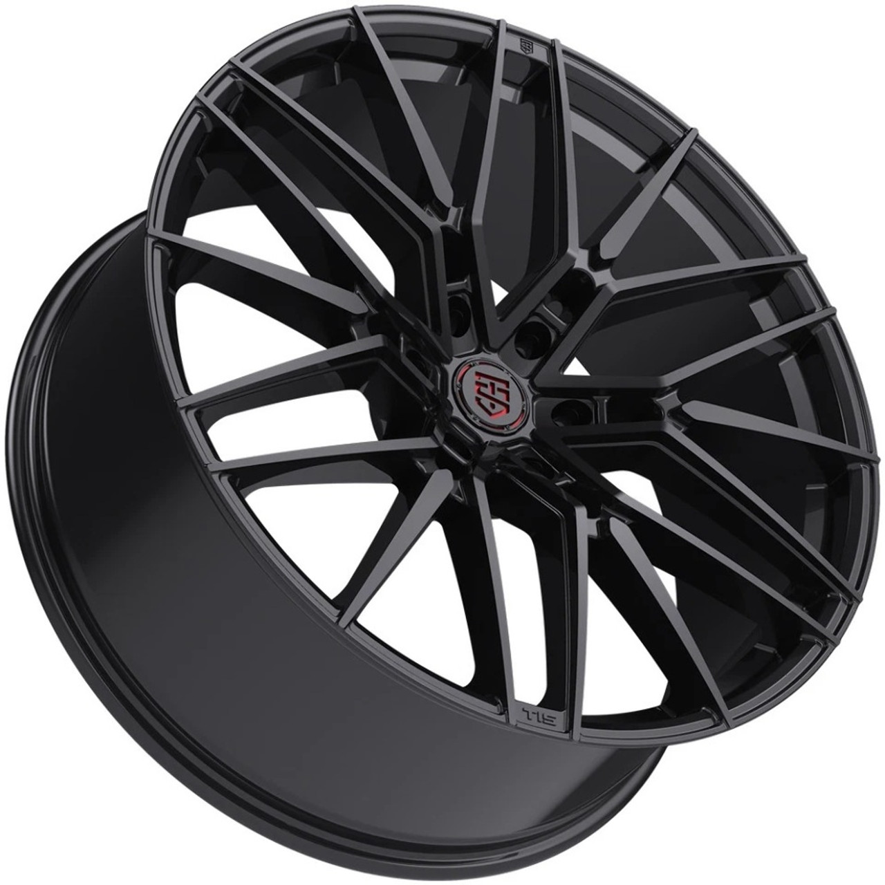 22" TIS Motorsports 506B 22x10 6x5.5 24mm Gloss Black For Chevy GMC Ram Cadillac