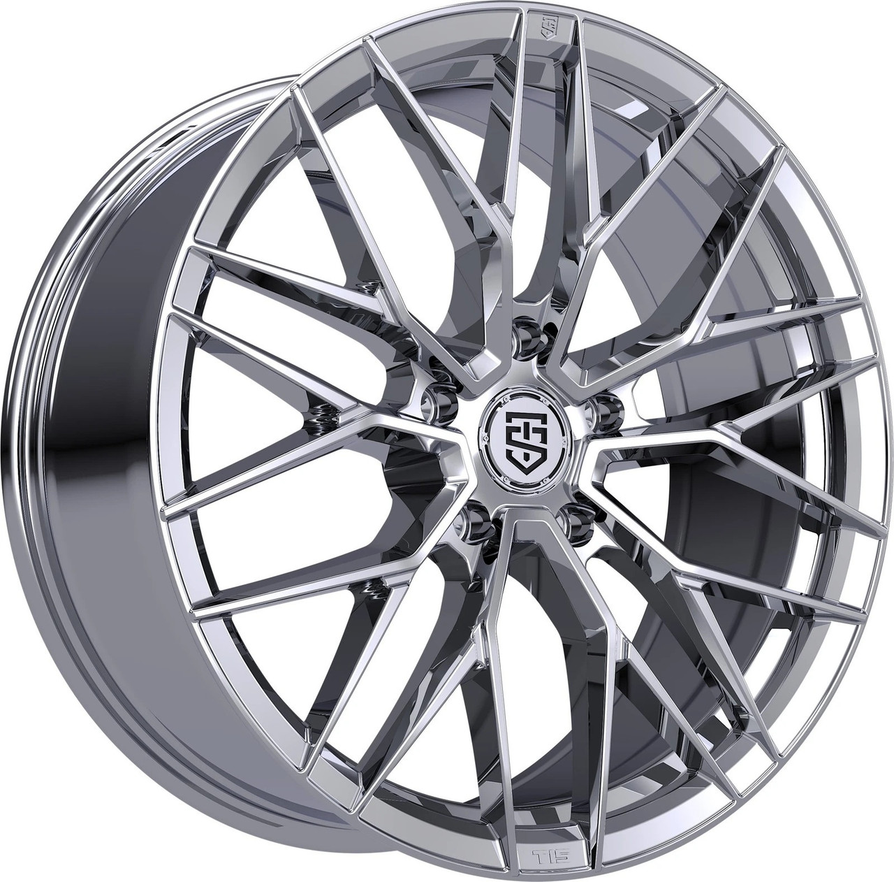 Set 4 18" TIS Motorsports 505C 18x8 5x120 35mm Wheels Chrome Plated Rims