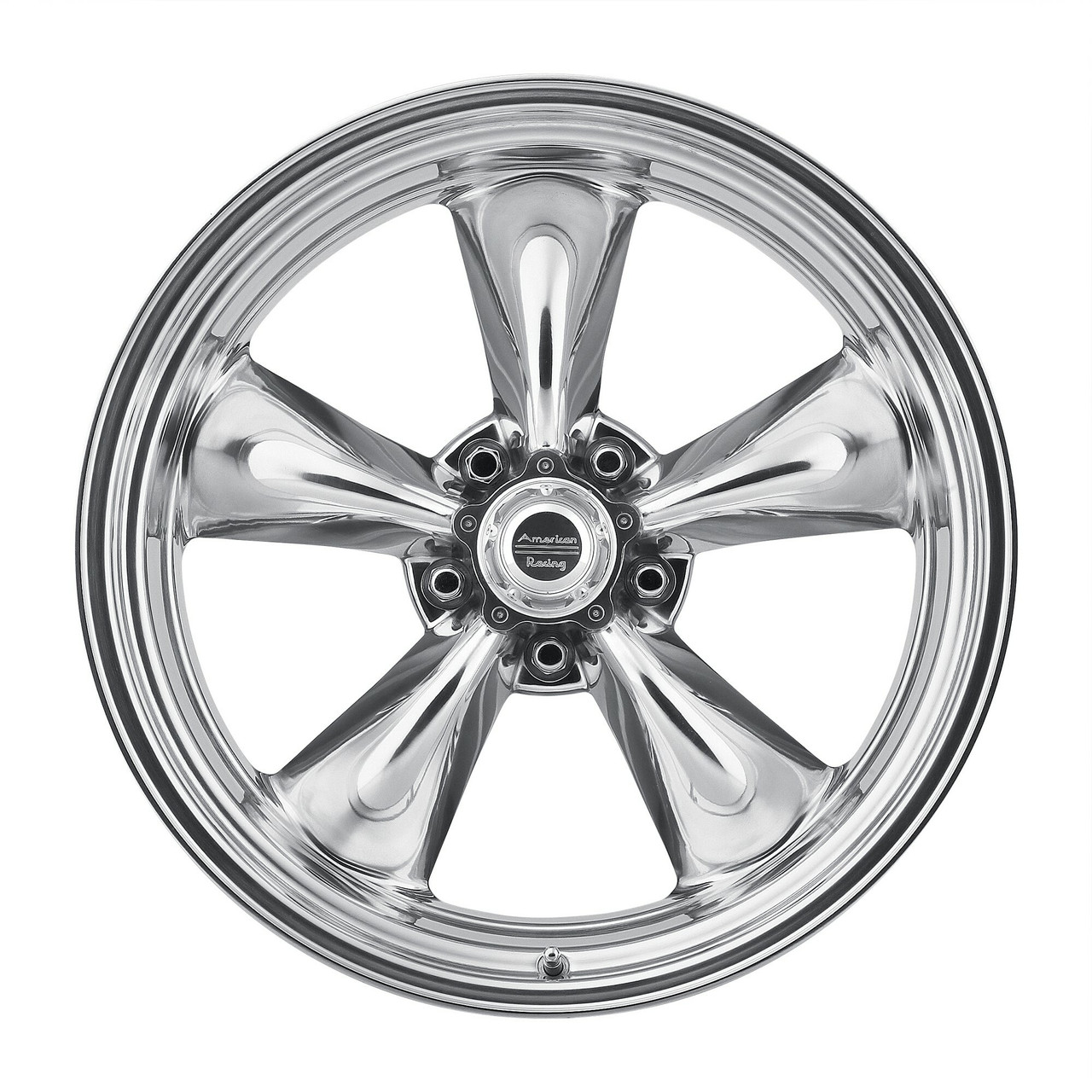 American Racing Vintage VN515 Torq Thrust II 1 Pc 15x7 5x4.5 Polished Wheel 15"