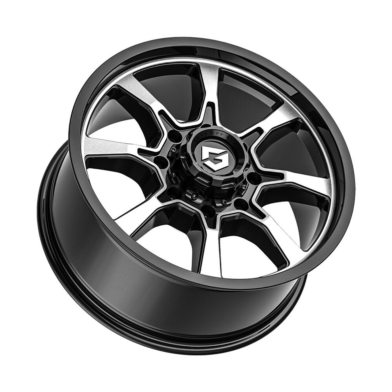 18" Gear Off Road Glock 772MB 18x9 6x135 6x5.5 18mm Wheel Gloss Black Milled Rim