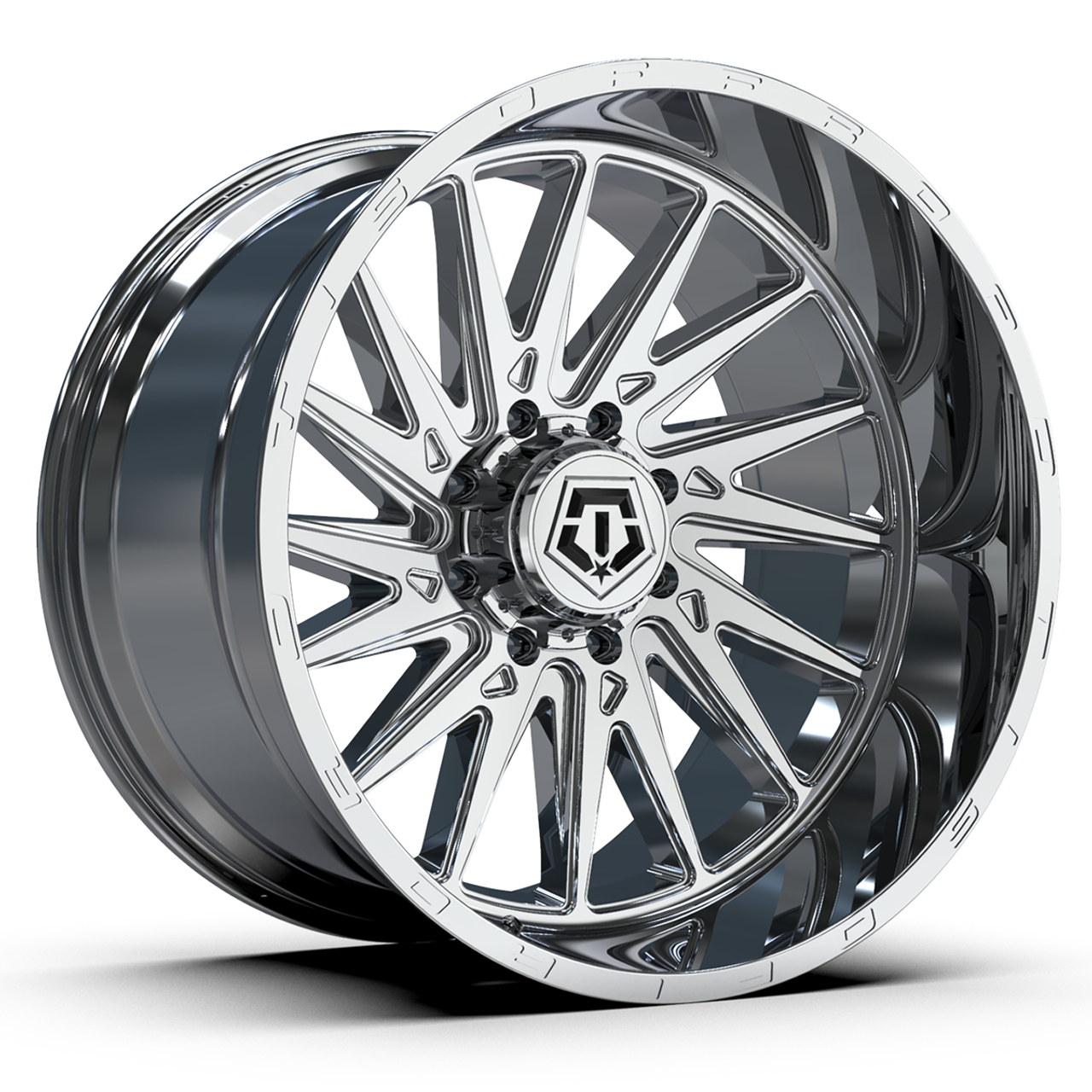22" TIS 547C 22x10 6x135 6x5.5 10mm Chrome Plated For Ford Chevy GMC Ram Lincoln