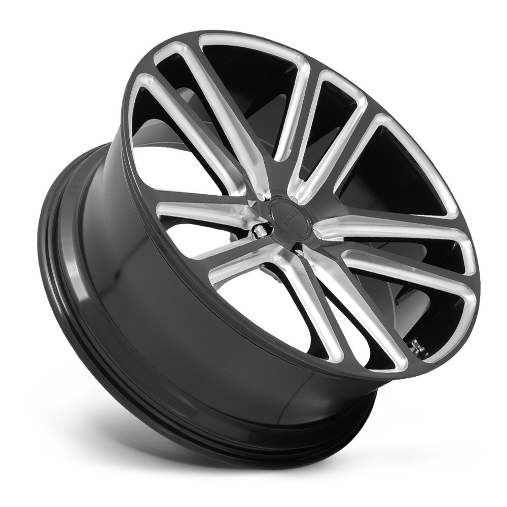 DUB 1PC S255 Flex 26x10 6x5.5 Gloss Black Milled 26" 30mm For Chevy GMC Jeep Rim