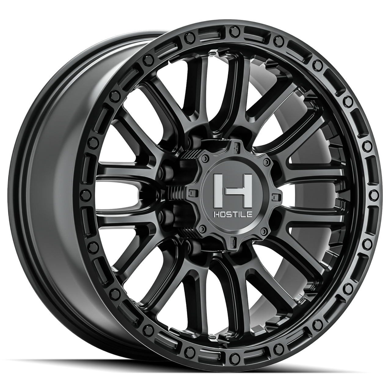 20" Hostile H135 Ridgecrest 20x9 8x170 1mm Wheel Asphalt For Ford F250 F350 Rim