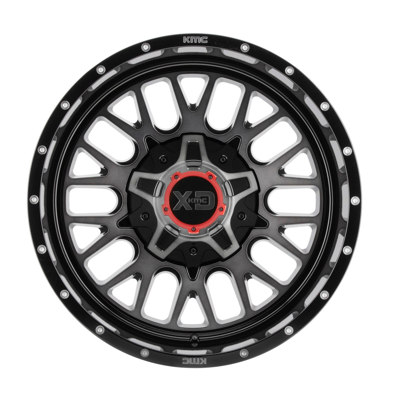 XD XD842 Snare 20x9 5x5.5 5x150 Gloss Black Gray Tint Wheel 20" 18mm Rim