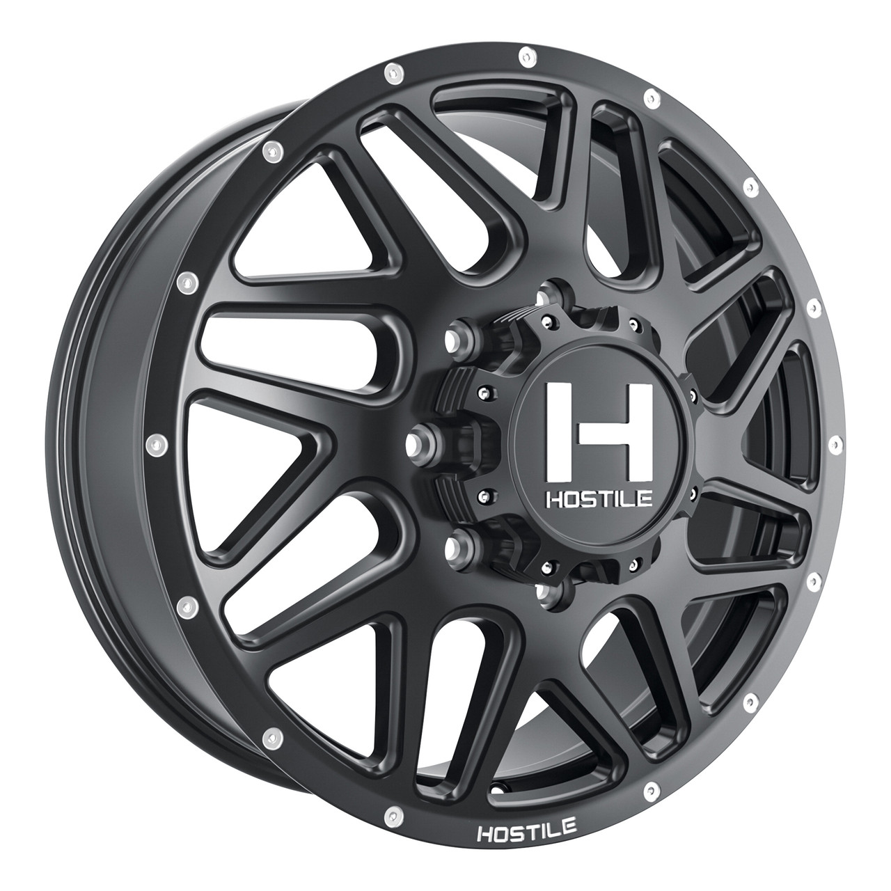 20" Hostile H401 Sprocket 20x8.25 8x210 123mm Wheel Asphalt Front Dually Rim