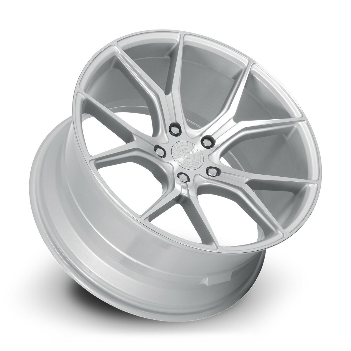 Set 4 18" Dolce Performance Element 18x8.5 5x120 35mm Gloss Silver Machined Rims