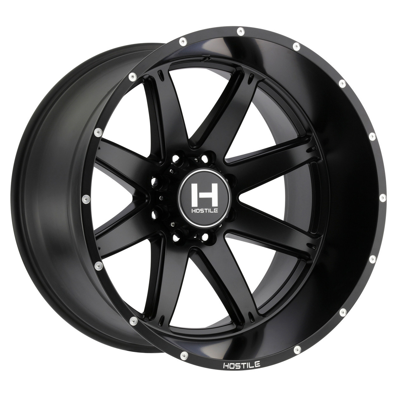 22" Hostile H109 Alpha 22x10 8x170 -25mm Wheels Asphalt For Ford F250 F350 Rim