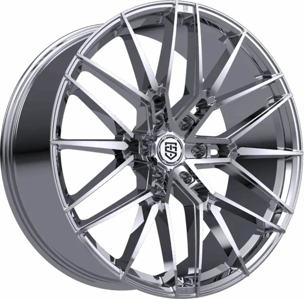 26" TIS Motorsports 506C 26x10 6x135 24mm Chrome Plated For Ford Lincoln Wheel