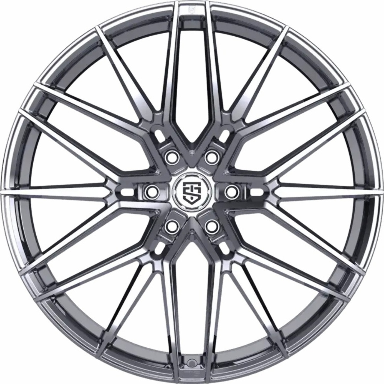 Set 4 24" TIS Motorsports 506C 24x10 6x5.5 24mm Wheels Chrome Plated Rims