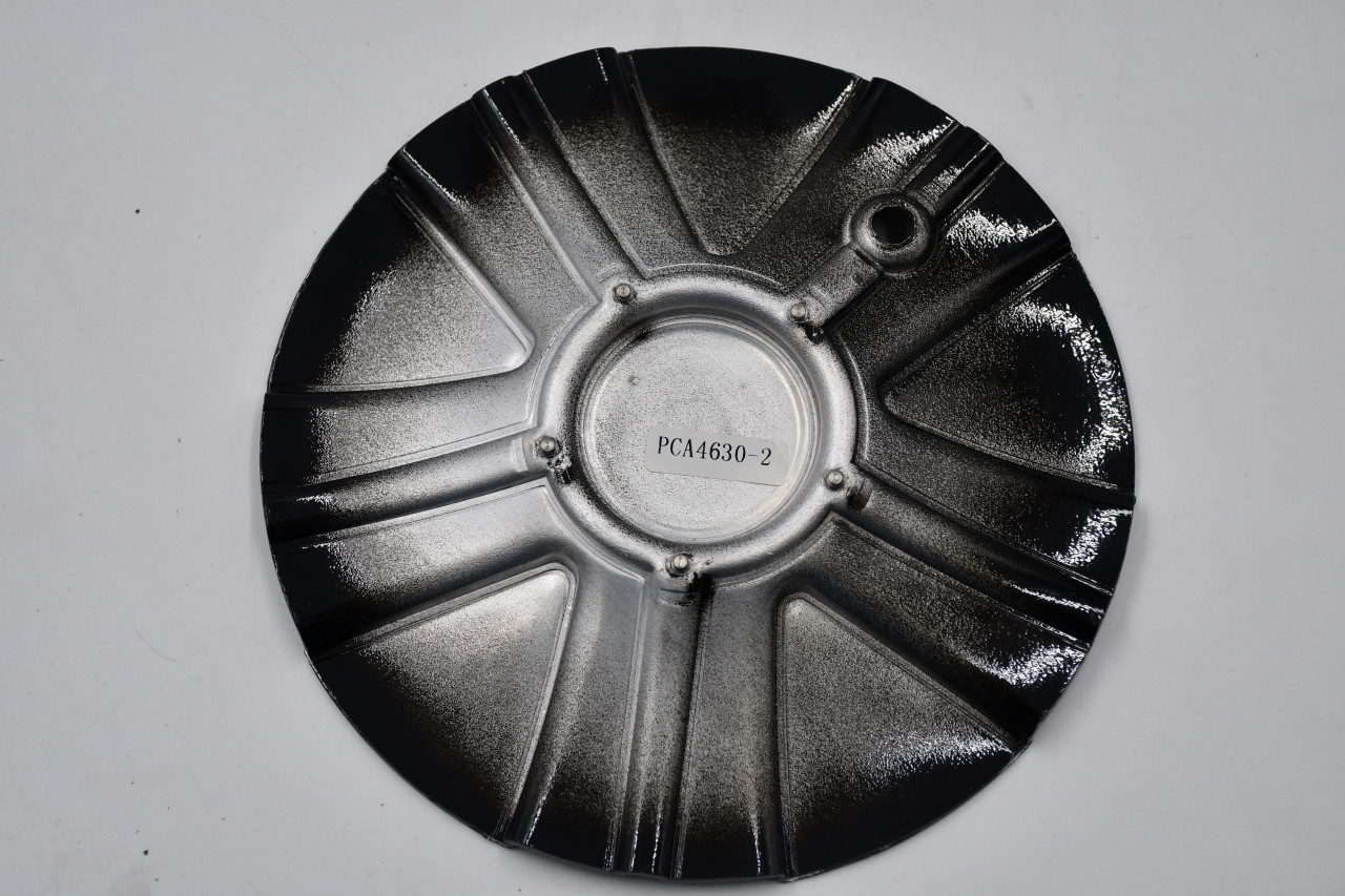 Von Max Machined/Gloss Black Wheel Center Cap Hub Cap PCA4630-2 7.375" W/ screw, wrench, logo insert