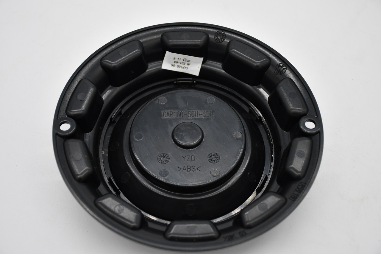 Fittipaldi Gloss Black Floating Logo 5/6 Lug Wheel Center Cap CAP-FORC-6-BB24F
