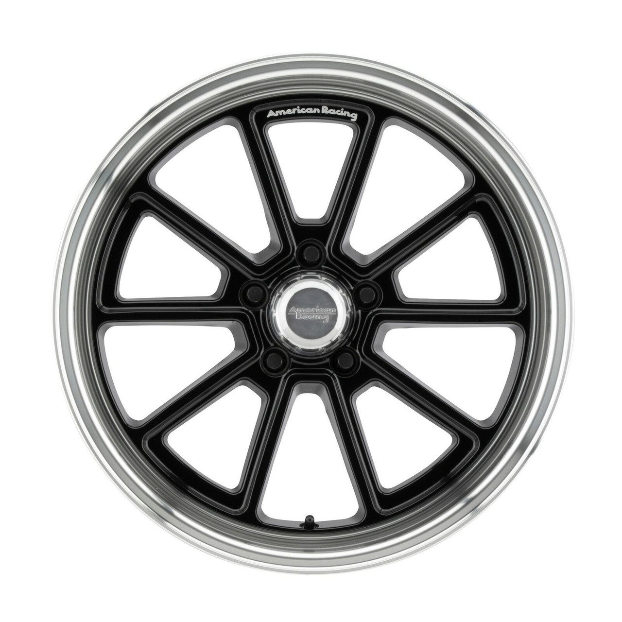 American Racing Vintage VN510 Draft 18x8 5x4.5 Black Diamond Cut Wheel 18" 0mm