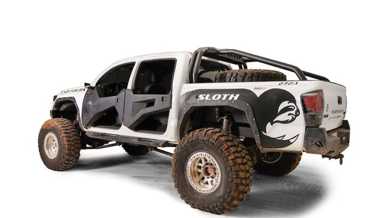 Fab Fours 2016-2023 Toyota Tacoma Sport Rack TTSR16-1 Truck Bed Bar Tubular Style Mounts LED or KC Lights