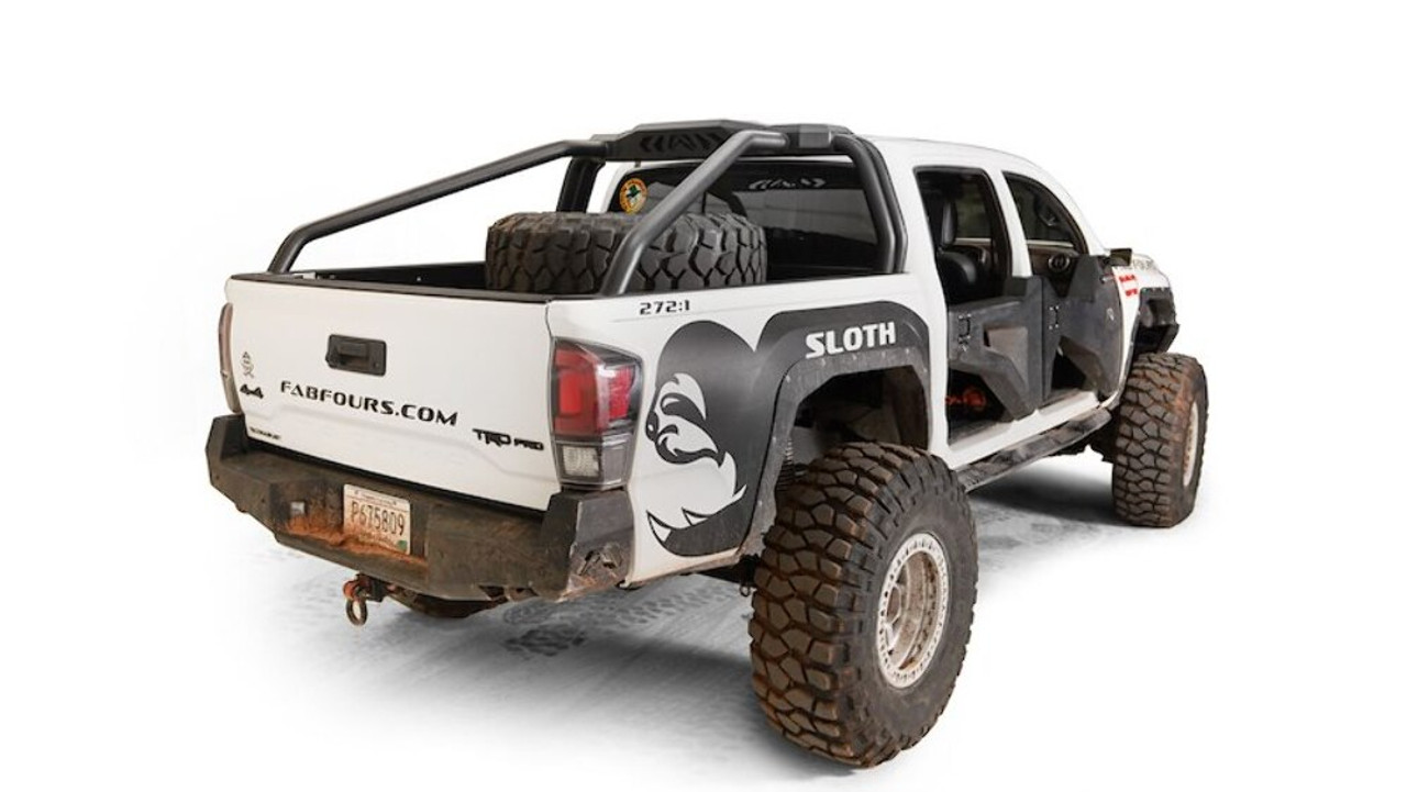 Fab Fours 2016-2023 Toyota Tacoma Sport Rack TTSR16-1 Truck Bed Bar Tubular Style Mounts LED or KC Lights
