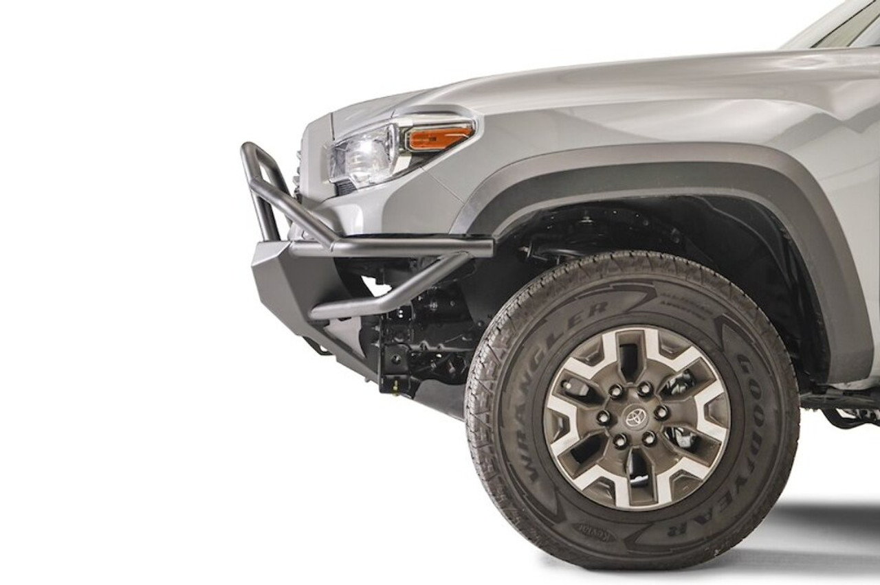 Fab Fours 2016-2023 Toyota Tacoma Front Winch Bumper w High Pre-Runner Guard TB16-03-1 D-Ring Mounts Fog Light Cutouts