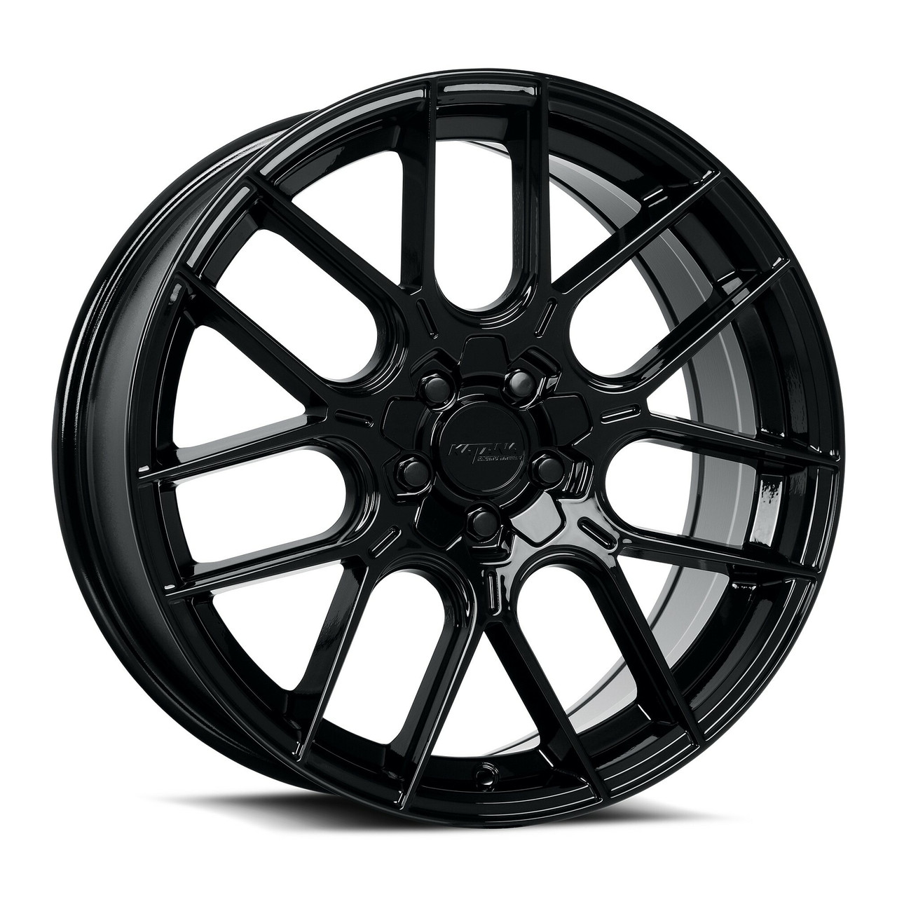 Set 4 18" Katana Wheels KR04 18x8 5x100 5x4.5 40mm Glossy Black Racing Rims