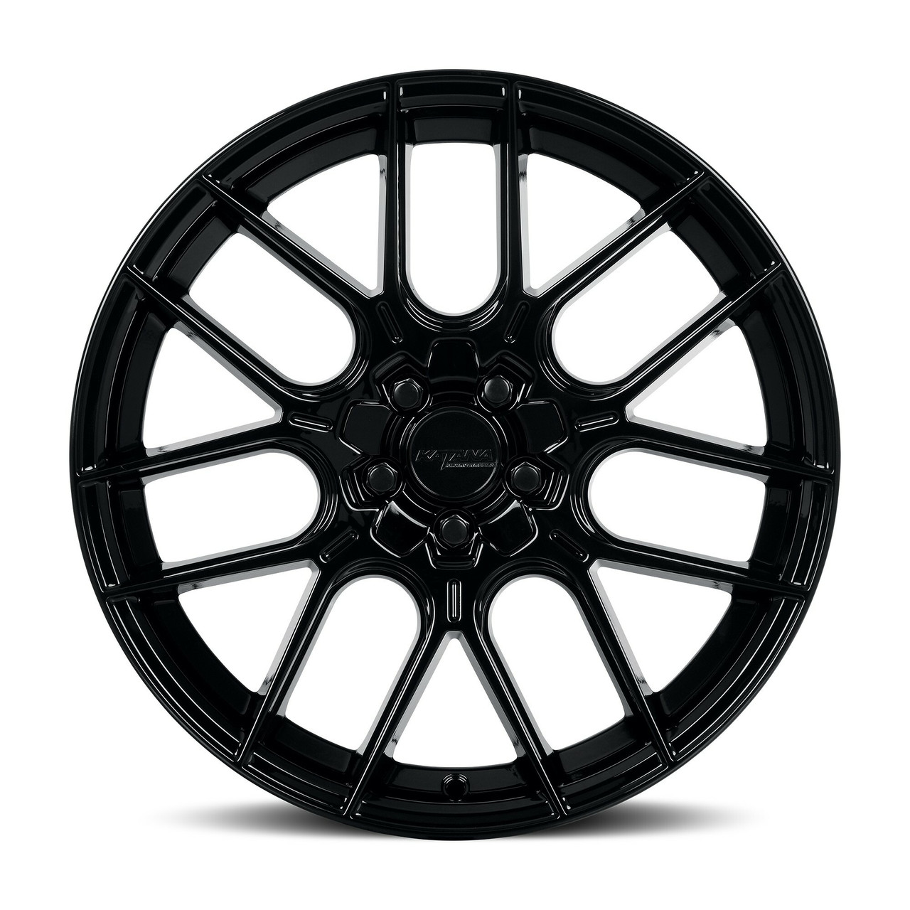 Set 4 18" Katana Wheels KR04 18x8 5x100 5x4.5 40mm Glossy Black Racing Rims