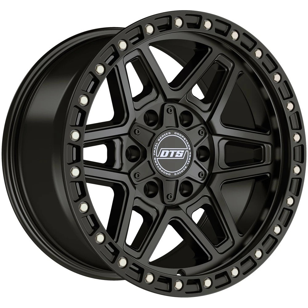 17" Dropstars Trail Series 602SB Satin Black 17x9 Wheel 5x5 and 5x5.5 -12mm Rim