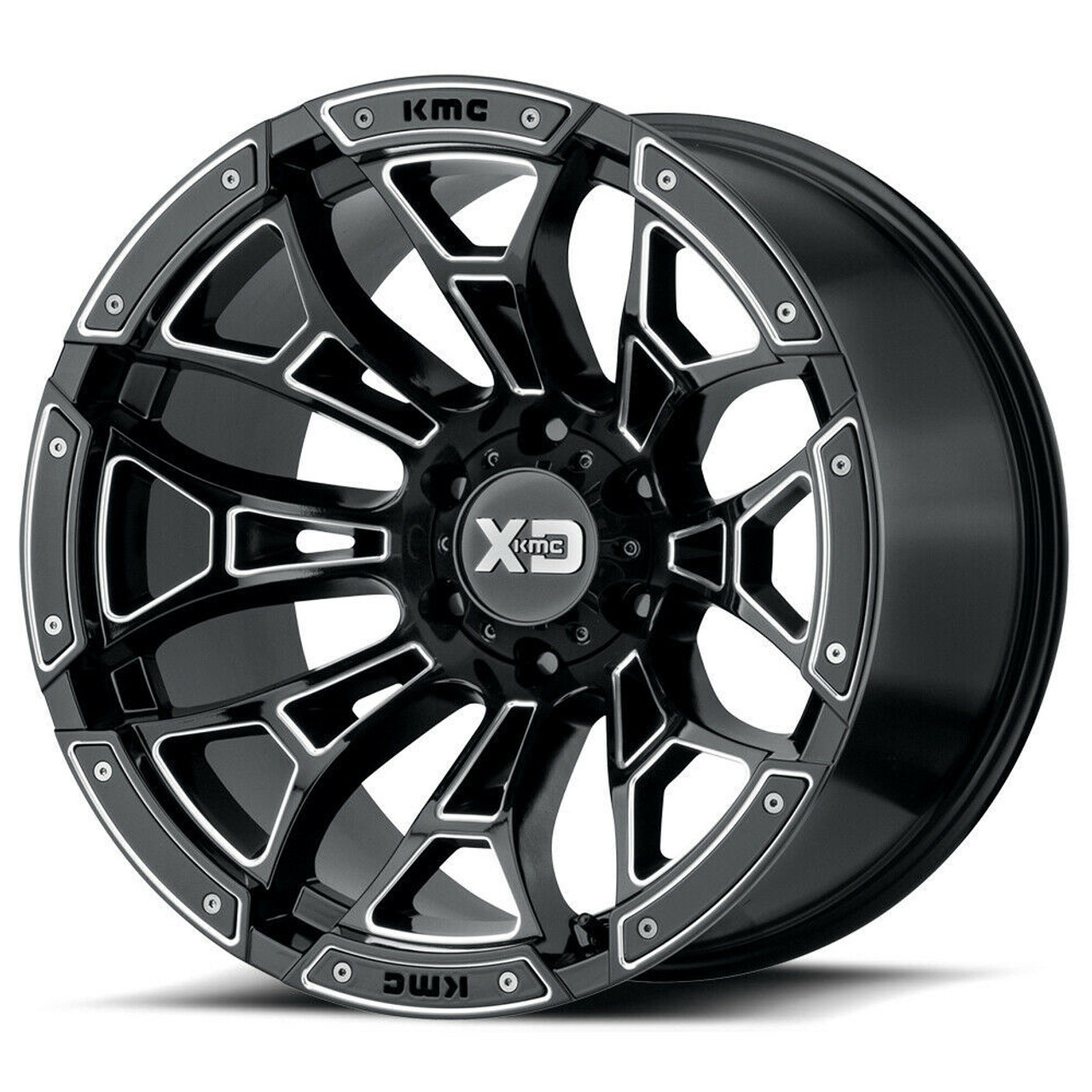 XD XD841 Boneyard 18x10 8x6.5 Gloss Black Milled Wheel 18