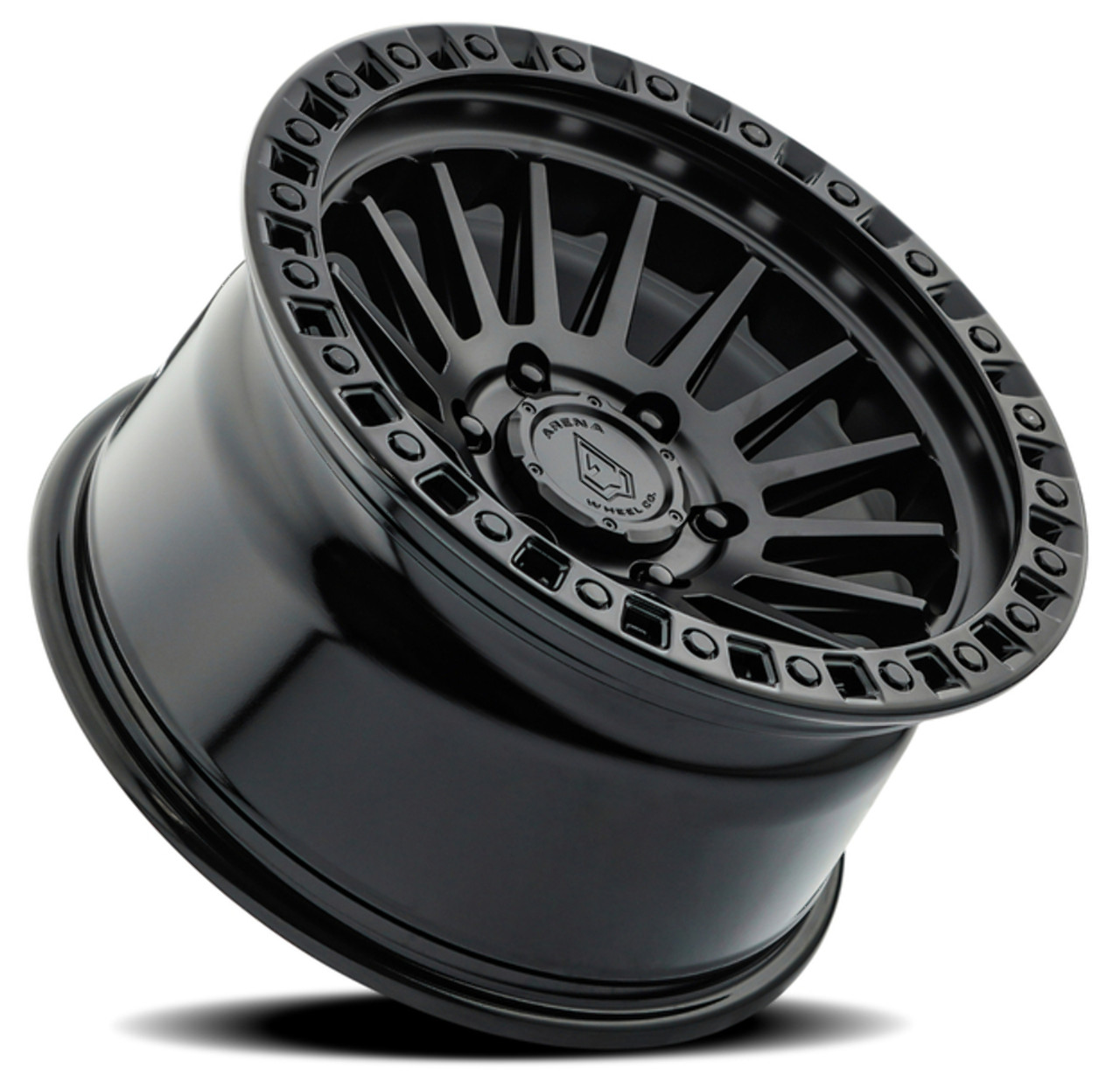 20" Arena Mesa 20x9 6x135 0mm Wheel Satin Black Center Glossy Black Lip Rim